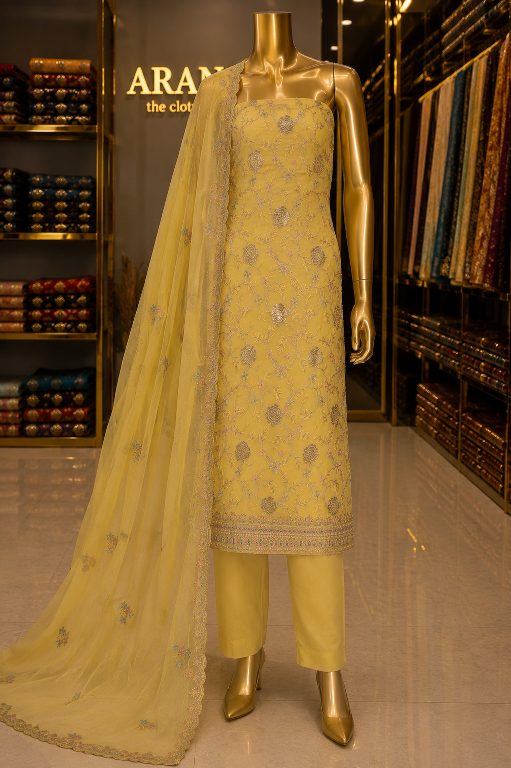 The Elegant Premium Designer Dress Material Suit