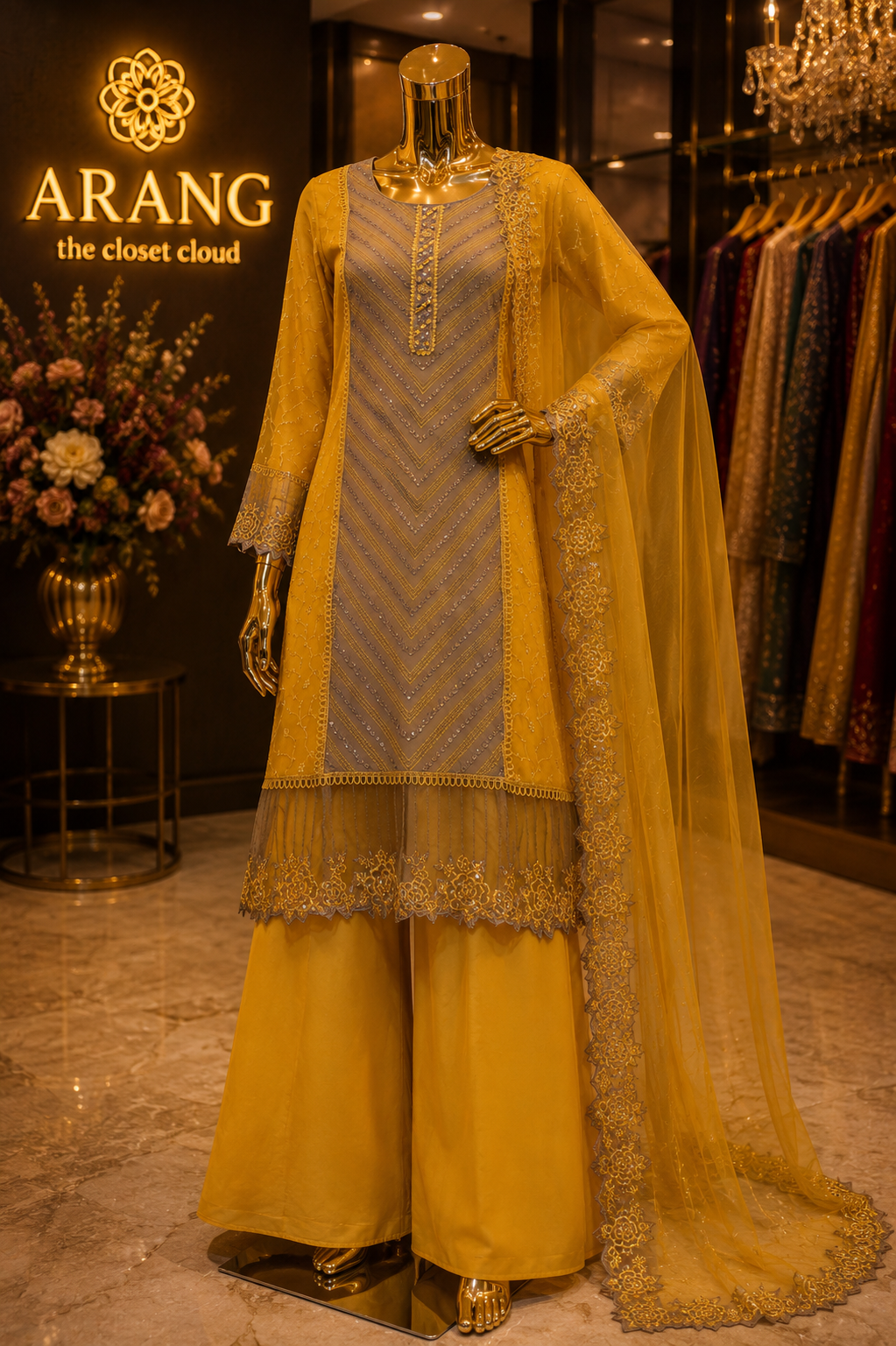 The Elegant Premium Designer Dress Material Suit