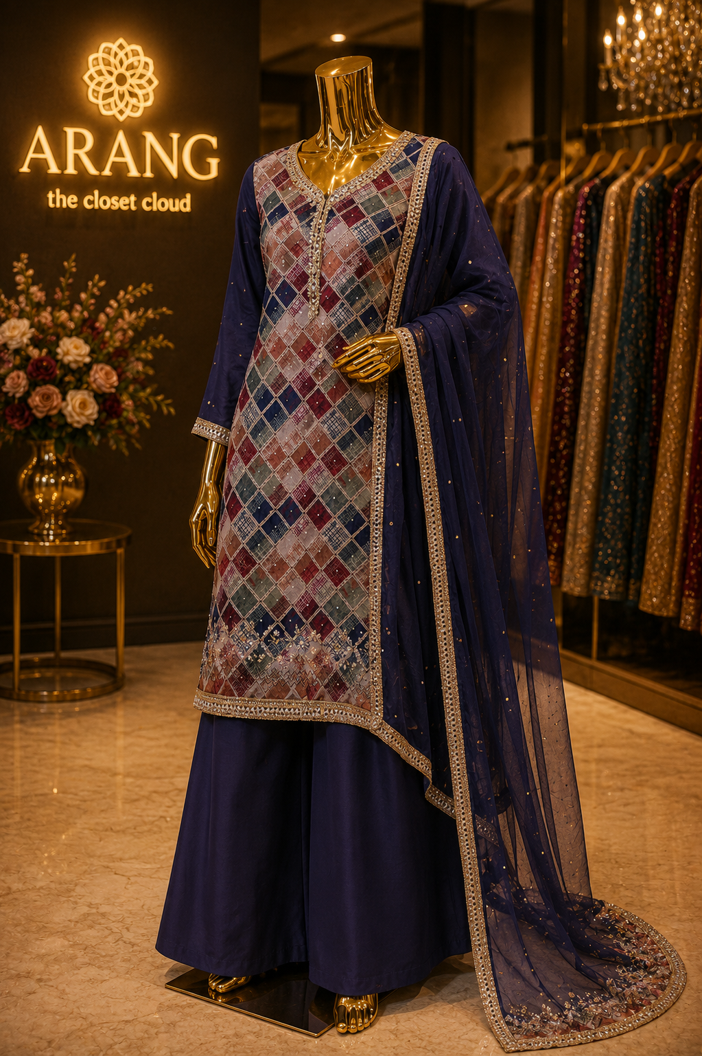 The Premium Designer Elegant Dress Material Suit