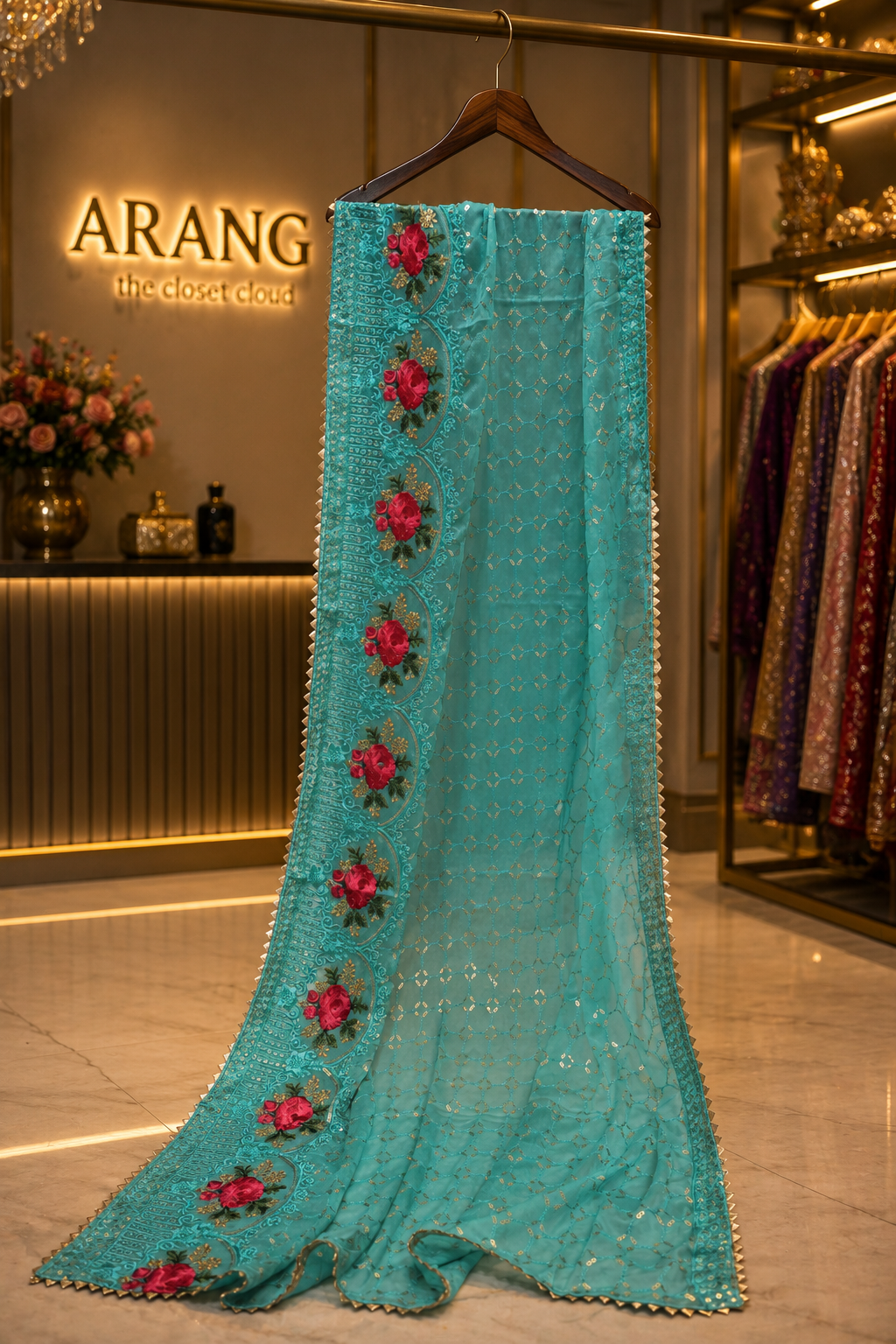 The Designer Pakistani Style Dress Material Suit