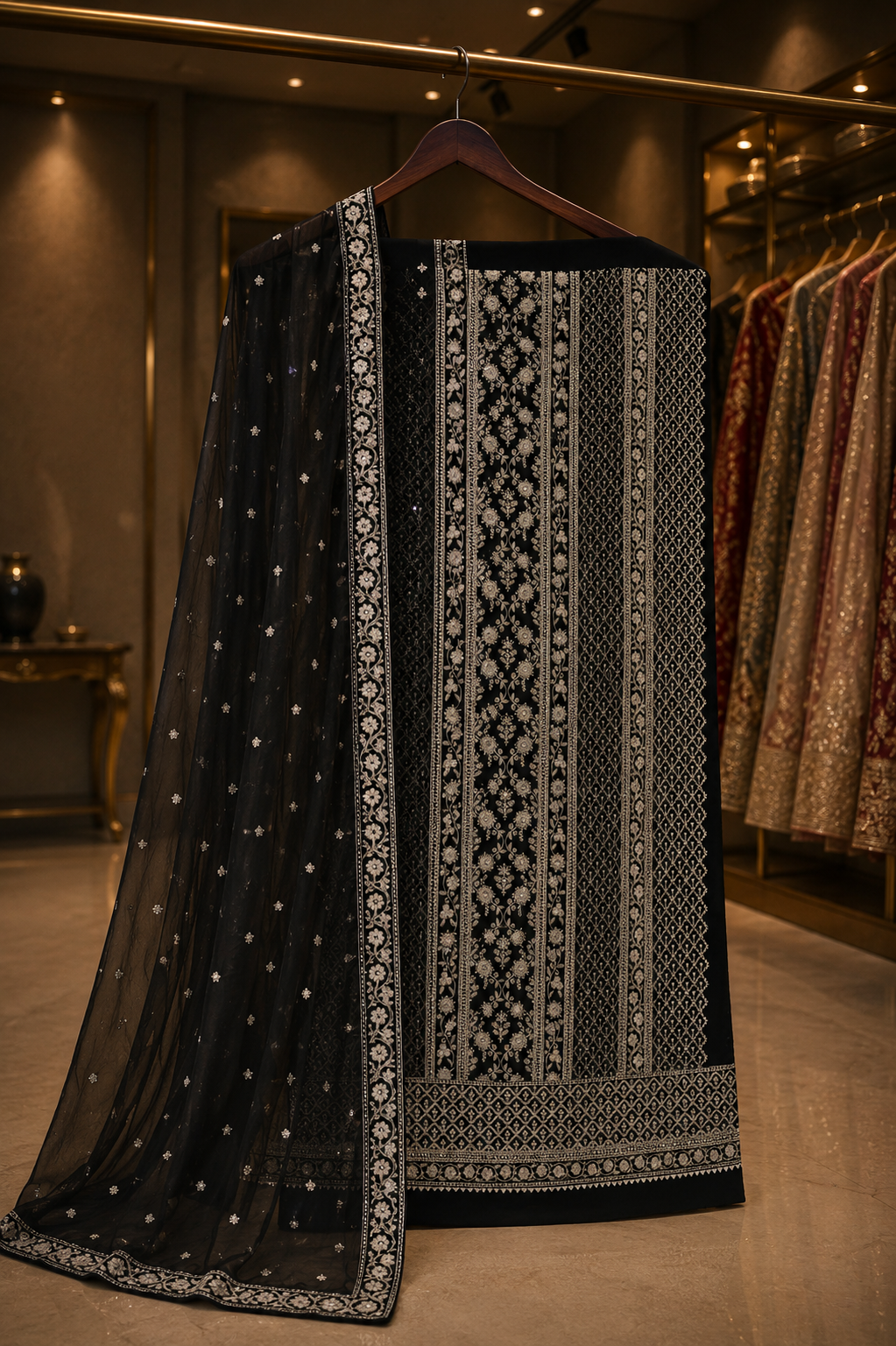 The Elegant Style Pakistani Dress Material Suit