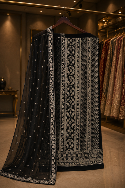 The Elegant Style Pakistani Dress Material Suit