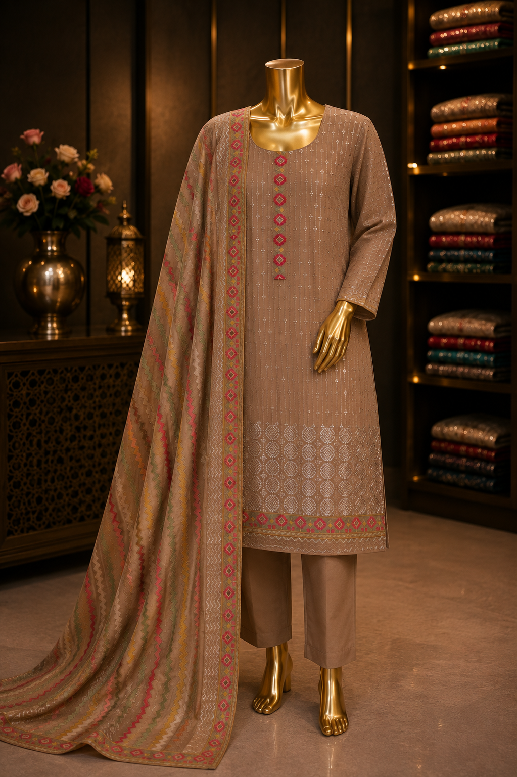 The Designer Luxury Style Dress Material Suit