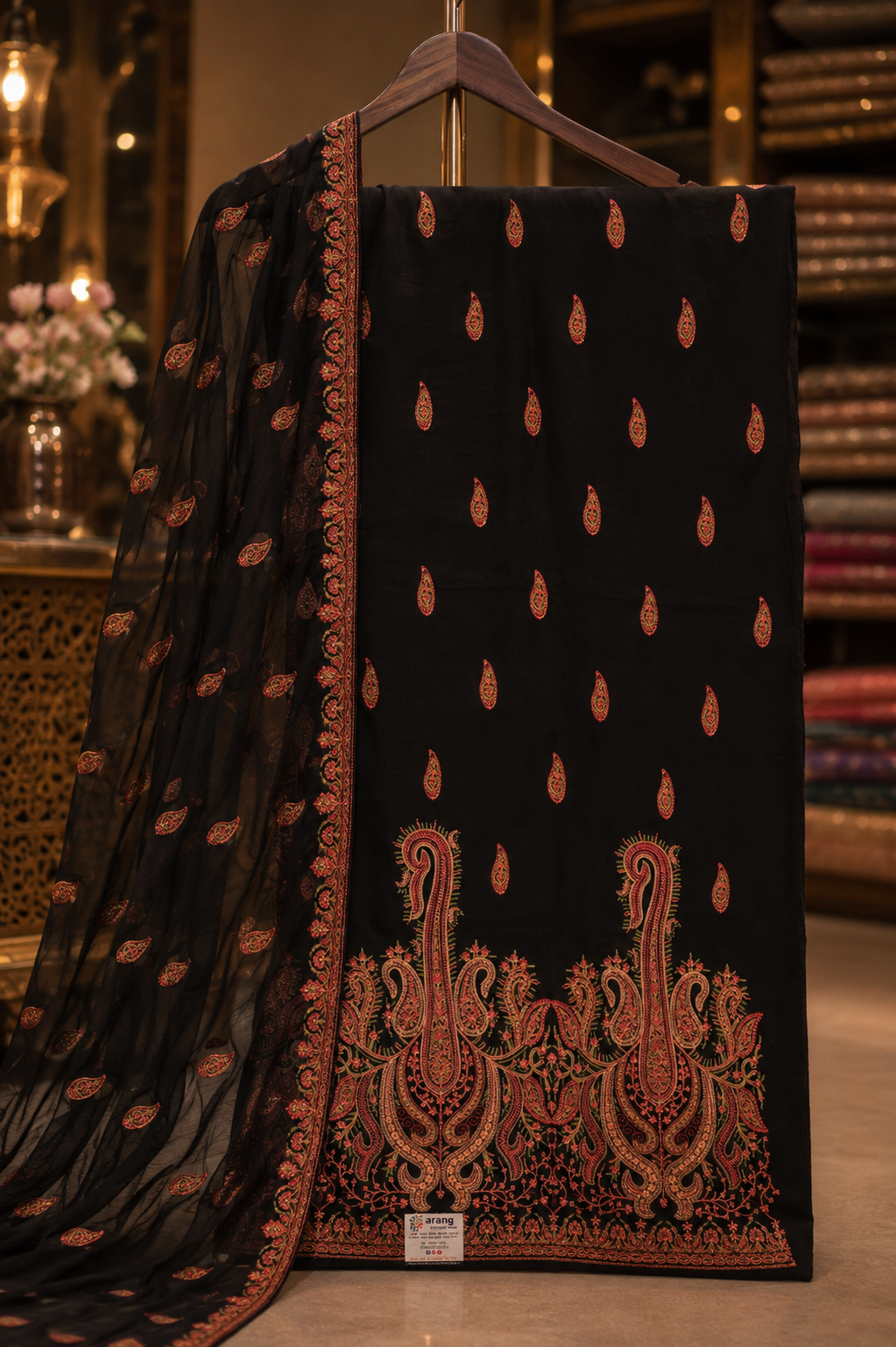 The Designer Luxury Kashmiri Work Style Dress Material Suit