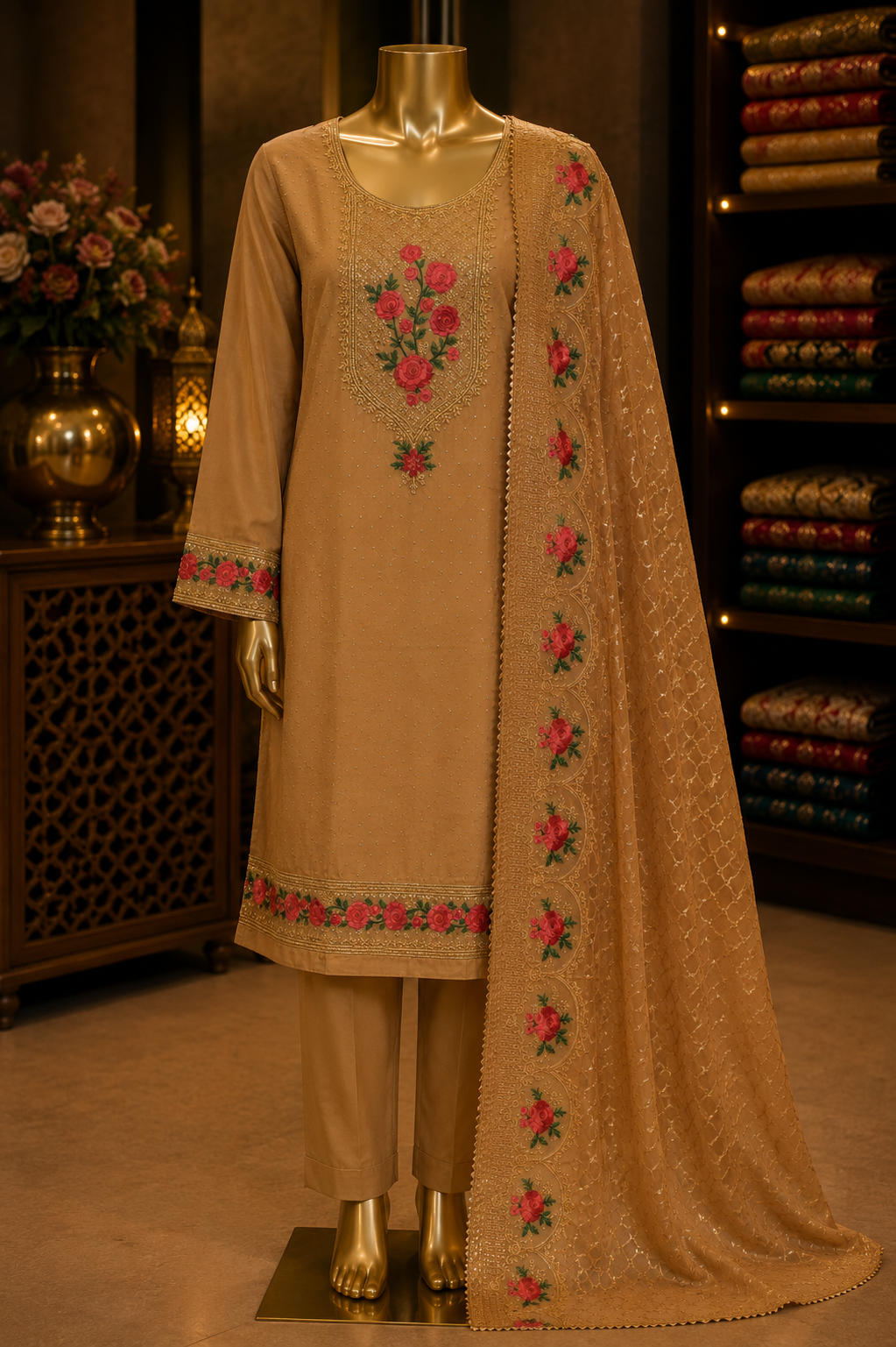 The Designer Pakistani Style Dress Material Suit