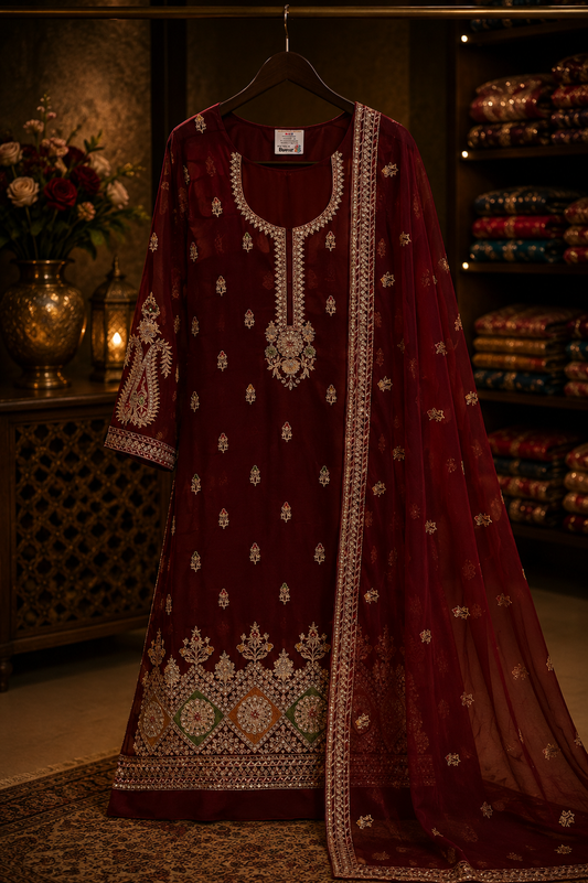 The Premium Designer Dress Material Suit