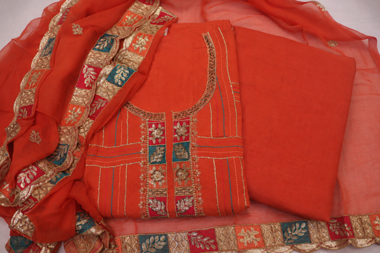 The Elegant Designer Dress Material Suit