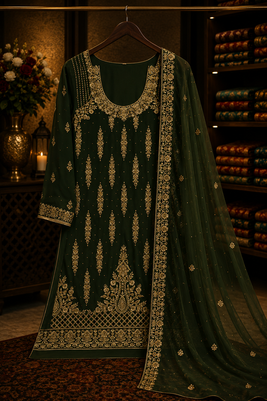 The Premium Designer Dress Material Suit