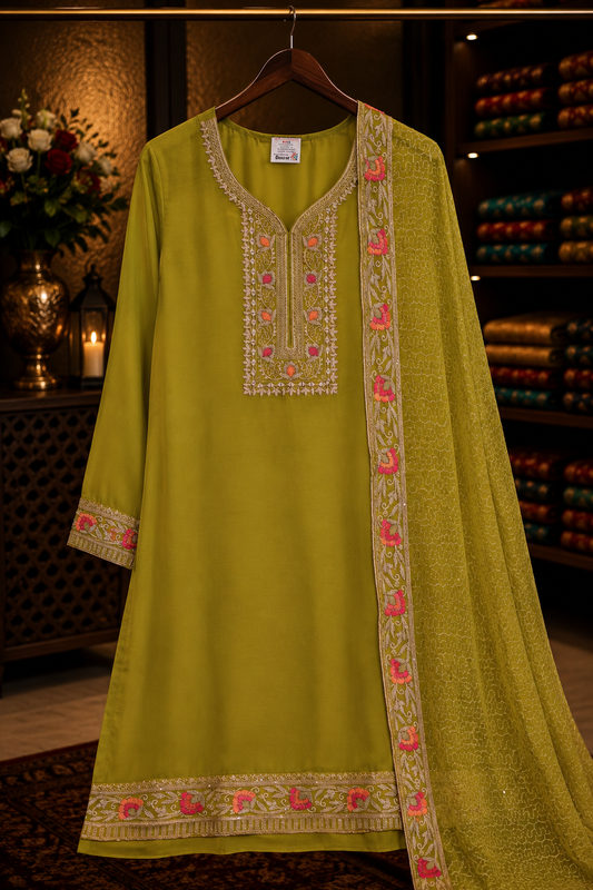 The Premium Designer Pakistani Dress Material Suit