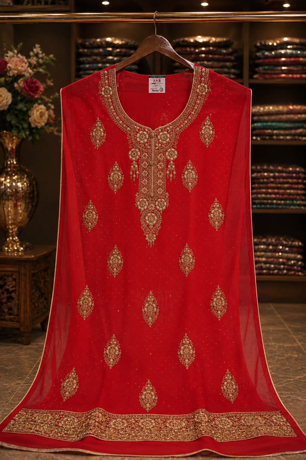 The Premium Elegant Wedding Wear Dress Material Suit