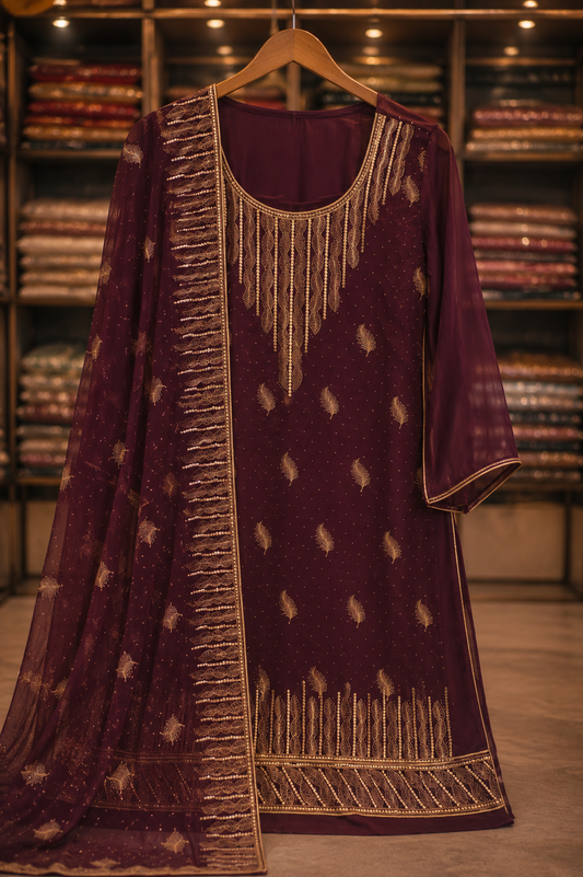 The Designer Elegant Dress Material Suit