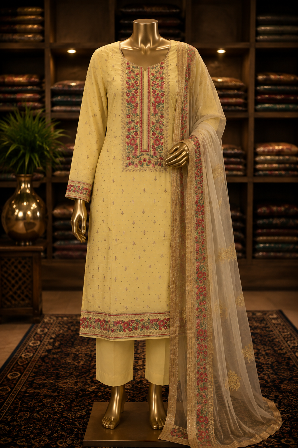 The Premium Designer Wear Dress Material Suit