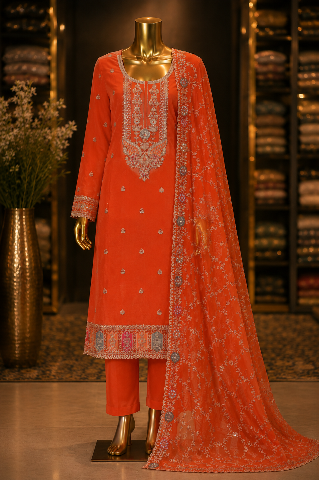 The Premium Designer Pakistani Dress Material Suit