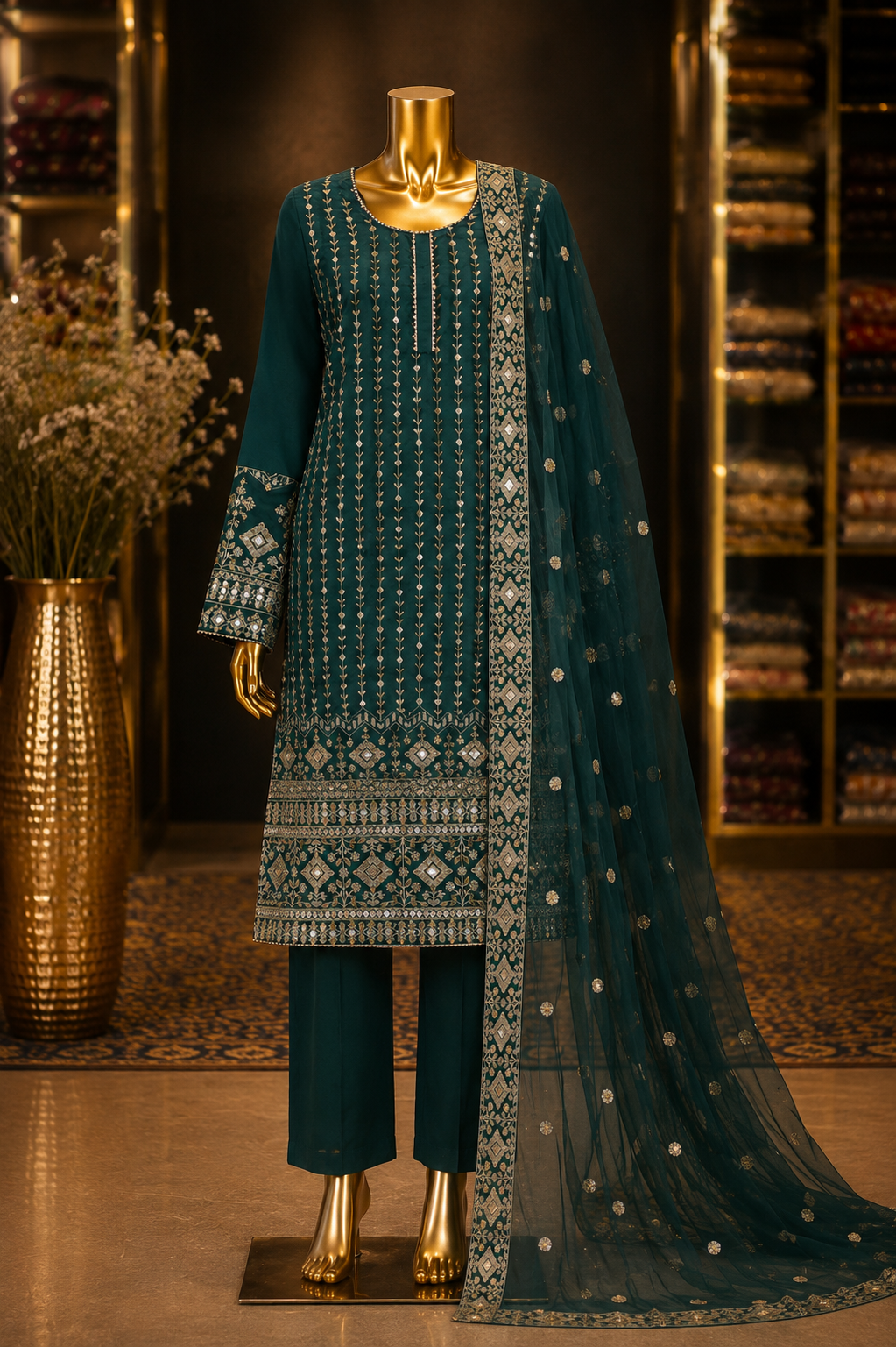 The Premium Pakistani Dress Material Suit