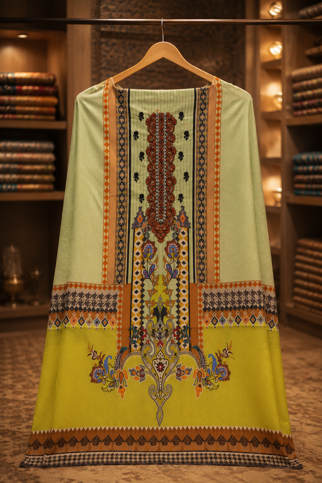 The Premium Pakistani Lawn Dress Material Suit