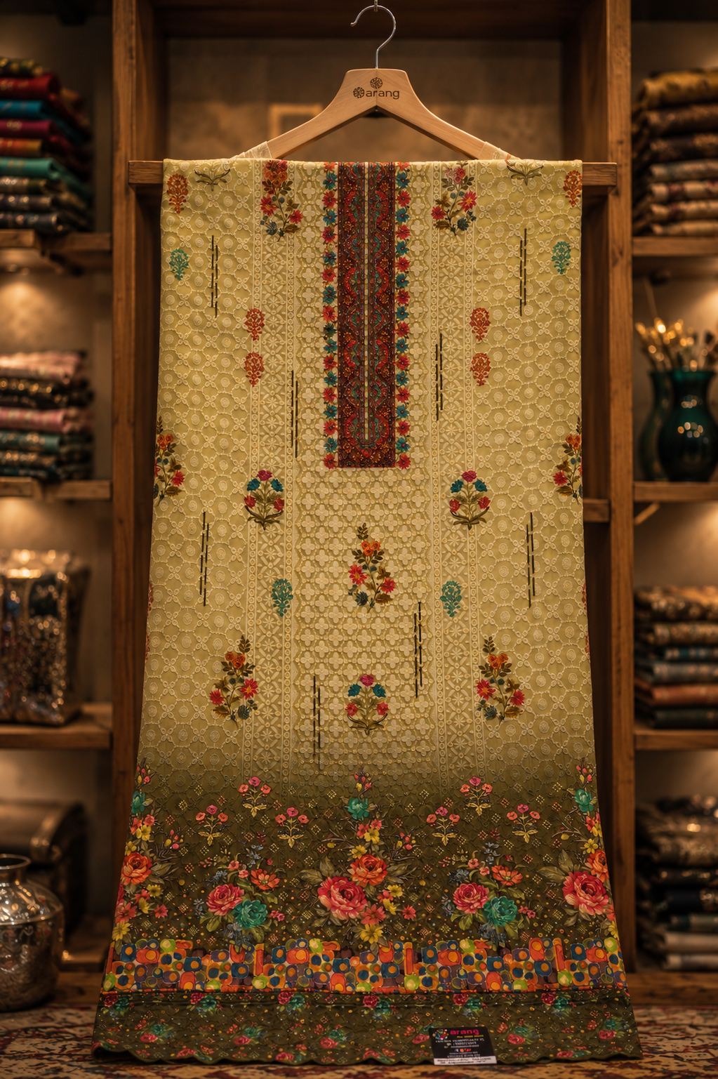 The Premium Pakistani Double Shade Dress Material Suit
