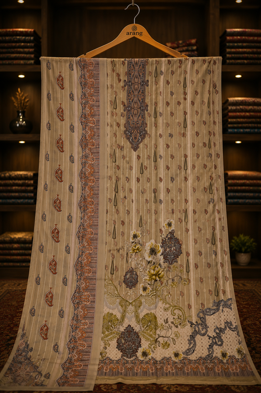 The Designer Pakistani Lawn Dress Material Suit