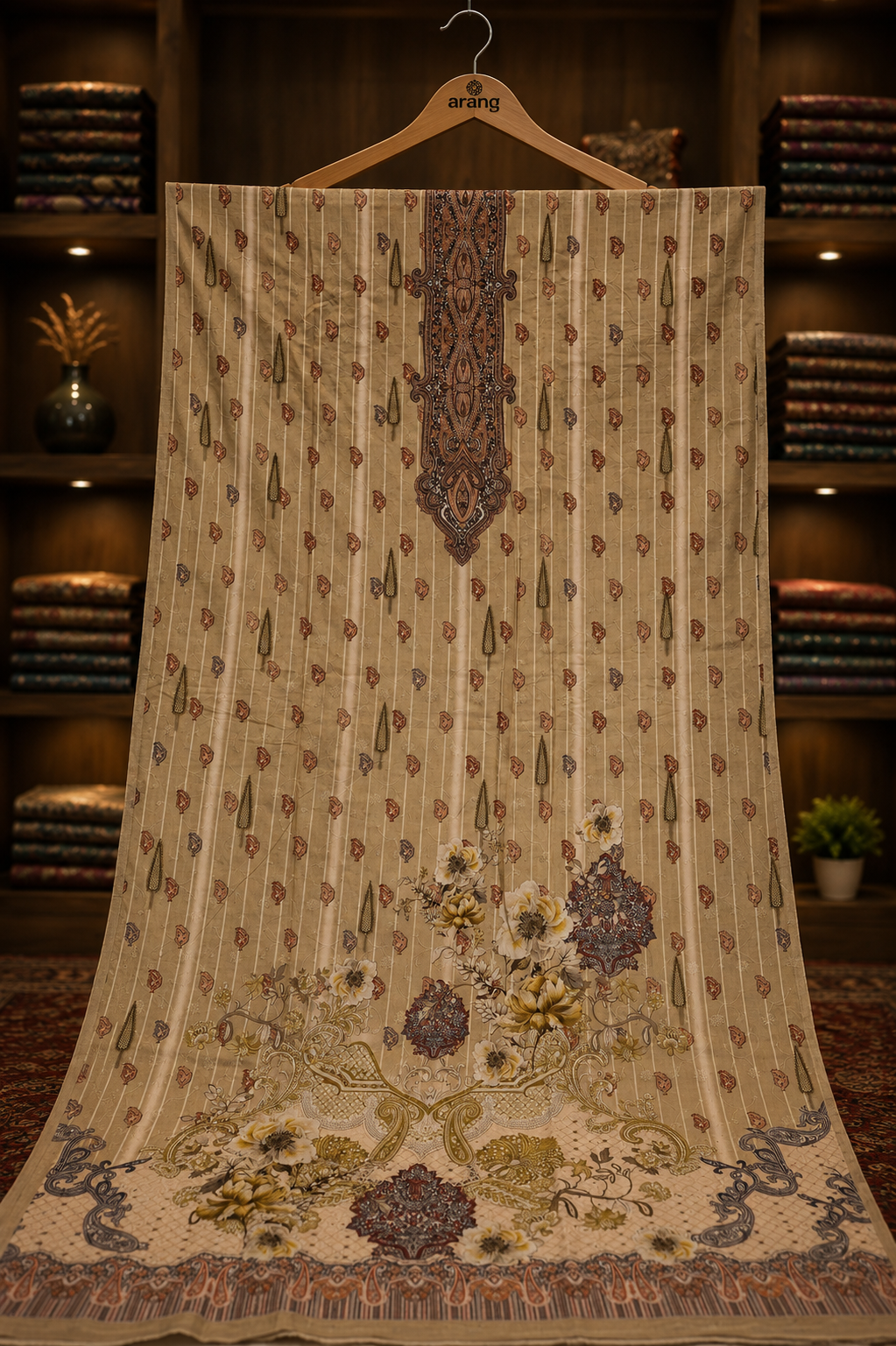 The Designer Pakistani Lawn Dress Material Suit