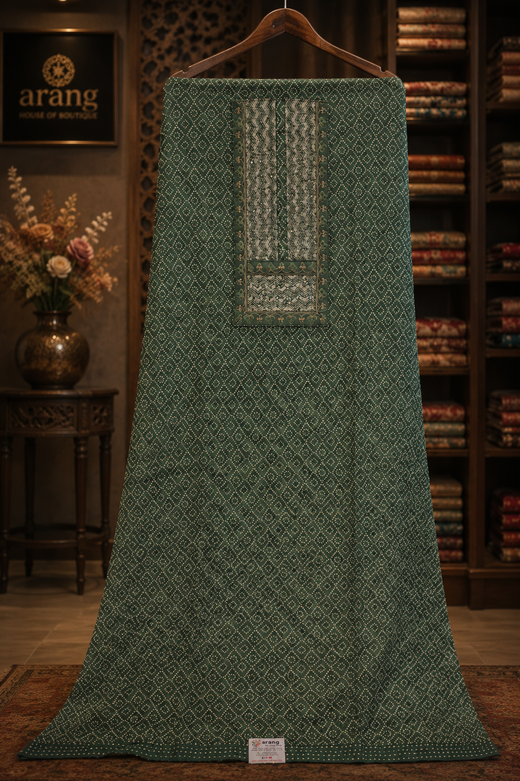 The Designer Bandhani Style Dress Material Suit