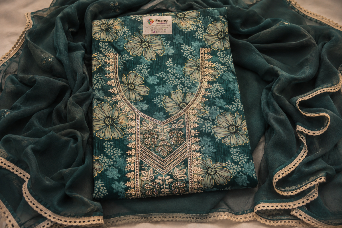 The Designer Wear Style Dress Material Suit