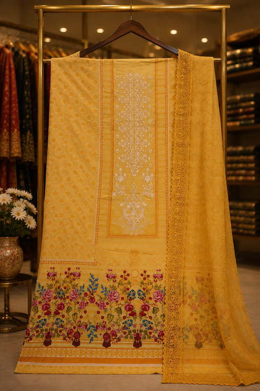 The Premium Pakistani Lawn Dress Material Suit