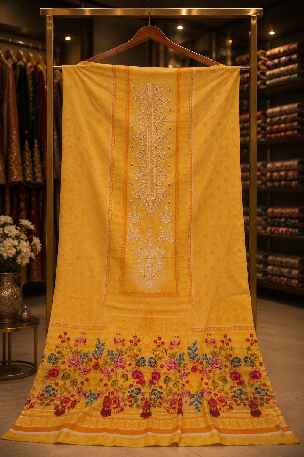 The Premium Pakistani Lawn Dress Material Suit