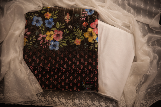 The Premium Pakistani Double Shade Dress Material Suit