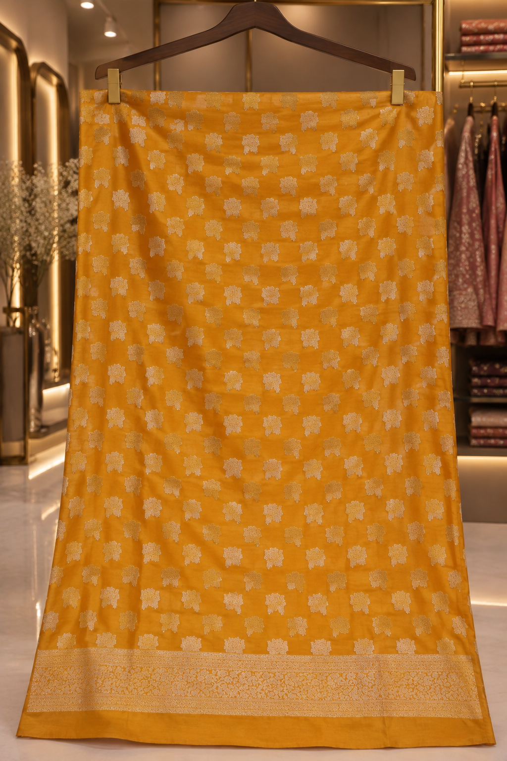 The Premium Designer Banarasi Organza Silk Dress Material Suit