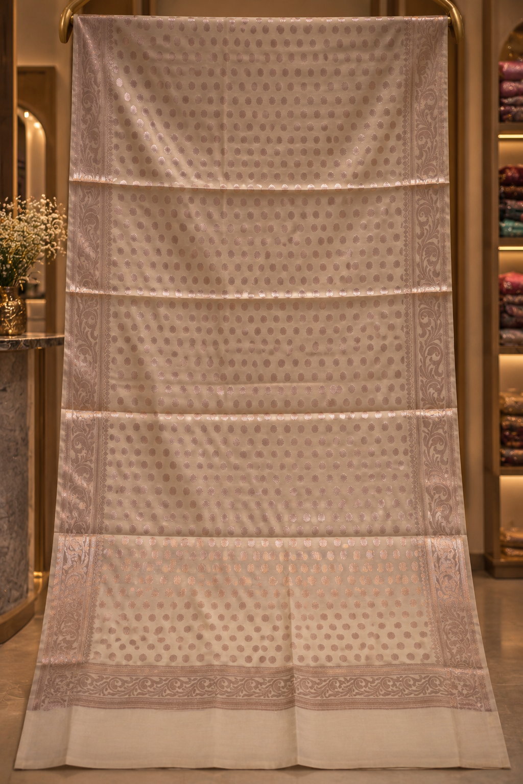 The Premium Designer Banarasi Silk Dress Material Suit