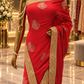 "The Pure Red" Premium Designer Saree