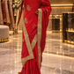 "The Pure Red" Premium Designer Saree