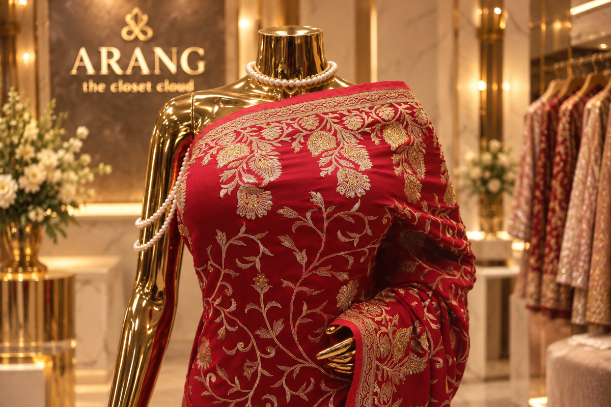“The Elegant Maroon” Premium Designer Saree