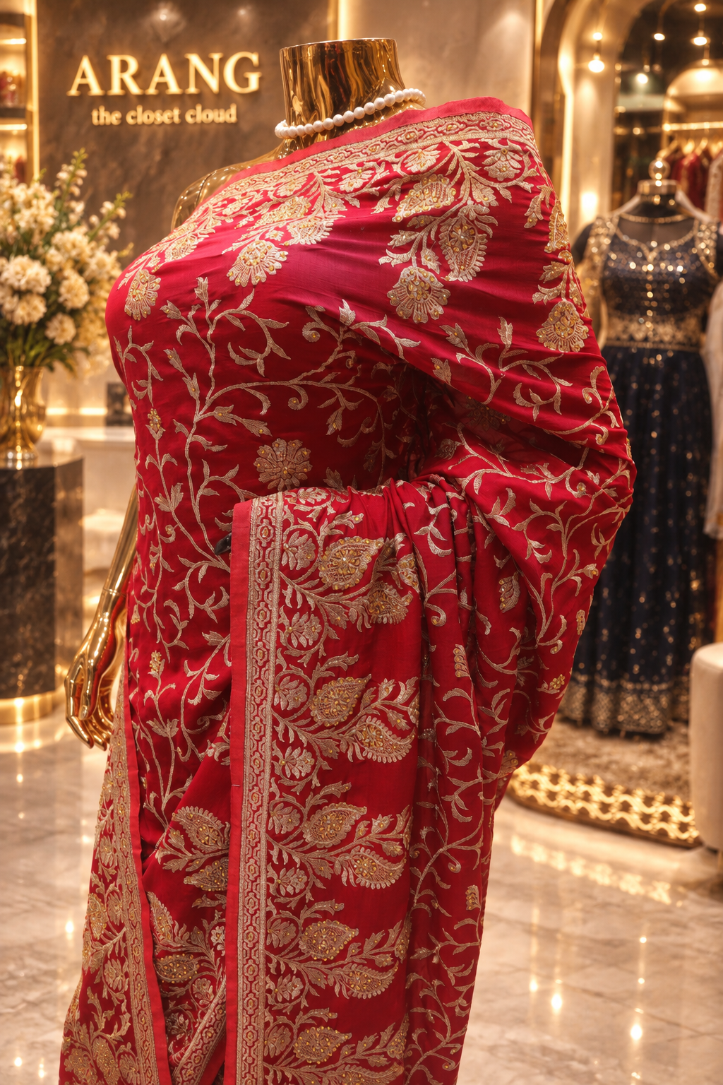 “The Elegant Maroon” Premium Designer Saree