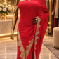 "The Persian Red" Premium Designer Saree