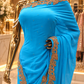 "The Azure Blue" Premium Designer Saree