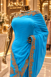 "The Azure Blue" Premium Designer Saree