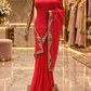 “The Bright Red" Premium Designer Saree