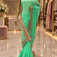 “The Double Shade Mint Green” Premium Designer Saree