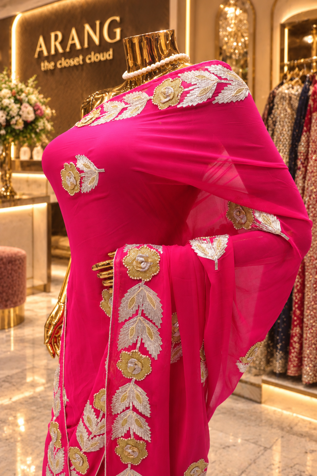 "The Rani Pink" Premium Designer Saree