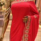 “The Scarlet Red” Premium Designer Saree