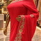 “The Scarlet Red” Premium Designer Saree