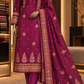 The Premium Designer Banarasi Silk Mina Kari Dress Material Suit