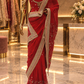“The Red Mermaid” Premium Designer Saree
