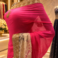 "The Fuchsia Pink" Premium Designer Saree