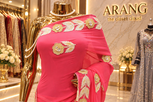 "The Pink Rose" Premium Designer Saree