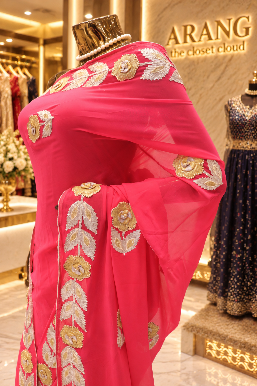 "The Pink Rose" Premium Designer Saree