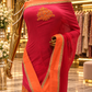 "The Crimson Flame" Premium Dual Shade Designer Saree