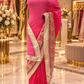 "The Fuchsia & Candy Pink" Premium Dual Shade Designer Saree