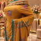 "The Mustard Golden" Premium Antique Designer Saree