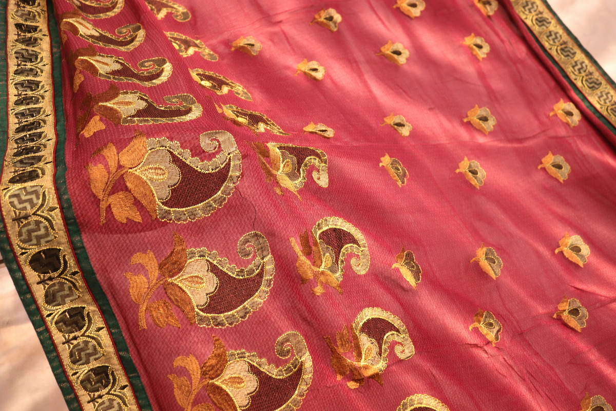 "The Berry Red" Premium Designer Saree